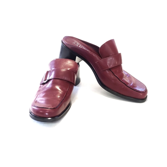 9 Franco Sarto Heels Mule Slide In Loafer Shoe - Picture 1 of 8